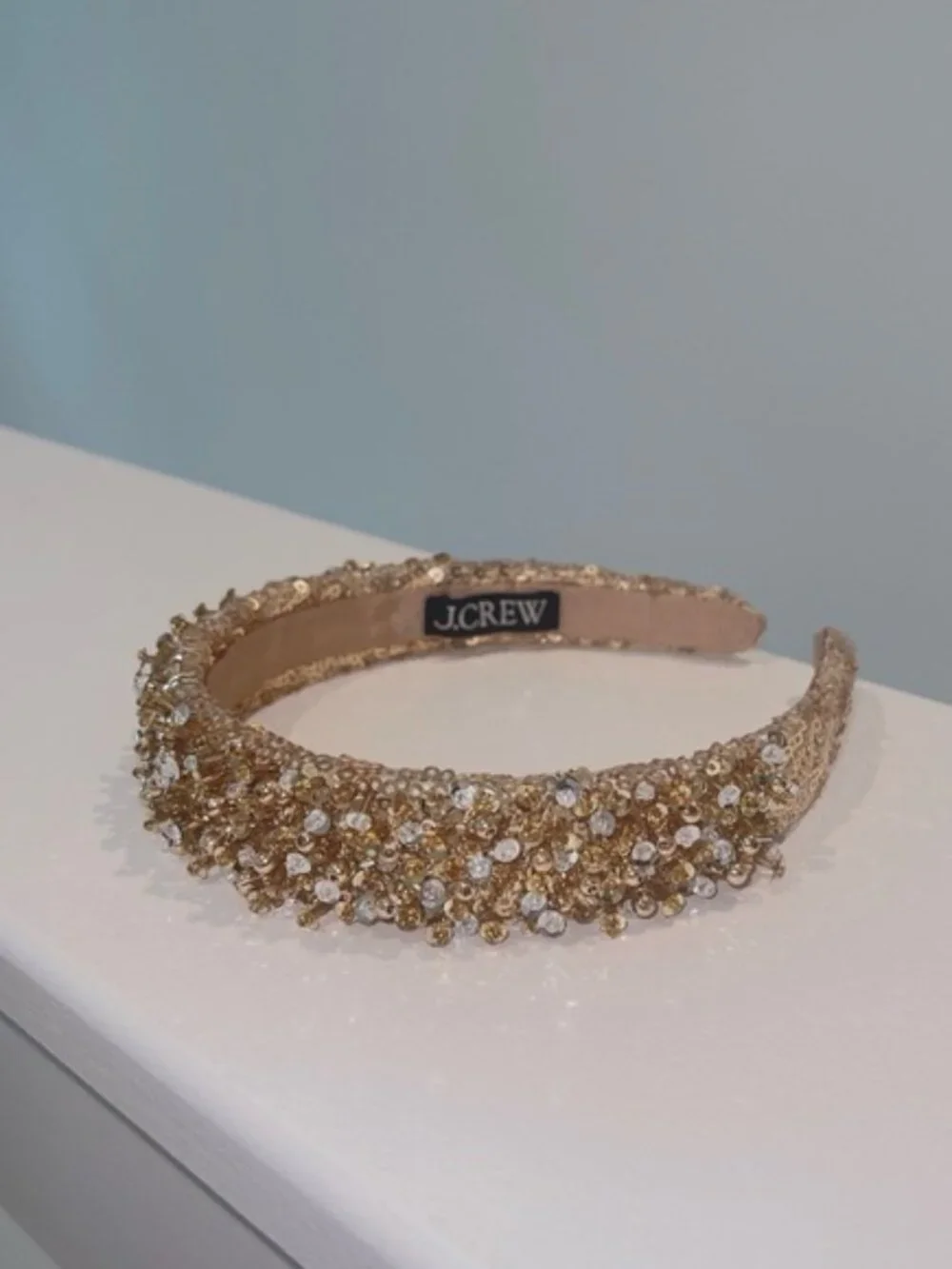J. Crew Gold Beaded Headband - Picture 2 of 3
